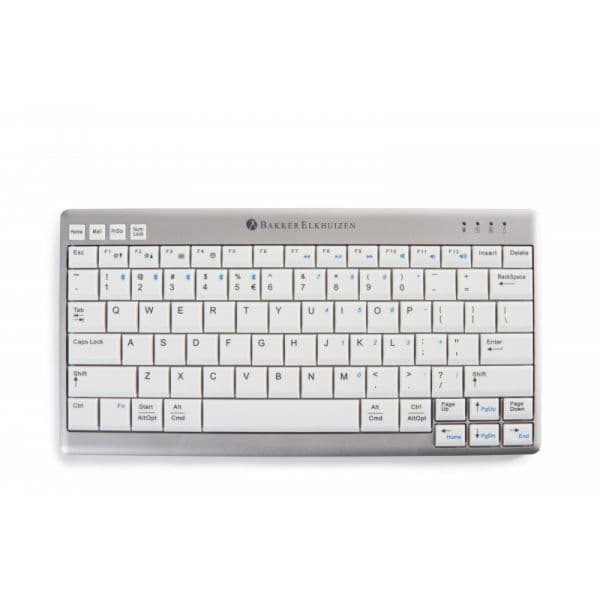 Teclado Bakker Elkuizen Ultraboard 950 Sem Fios US layout Cinzento, Branco