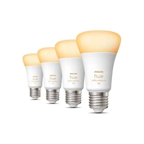 Pack 4 Lâmpadas LED E27 6W 2200-6500K 800Lm - S7810950