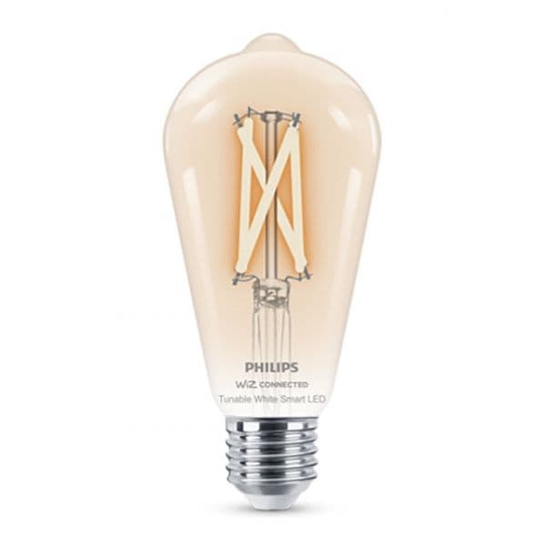 Philips - Lâmpada LED Inteligente Filamento Transparente E27 Regulável - 7 W - A45756117