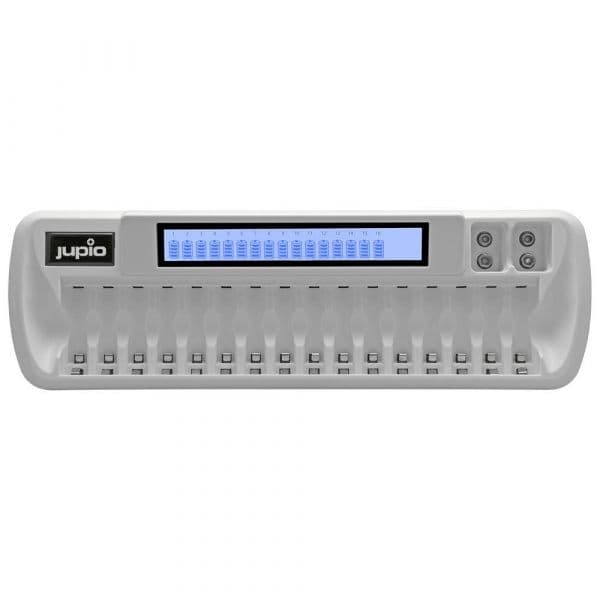 Jupio Carregador para 16 Pilhas Aa/aaa + 2 Pilhas 9V
