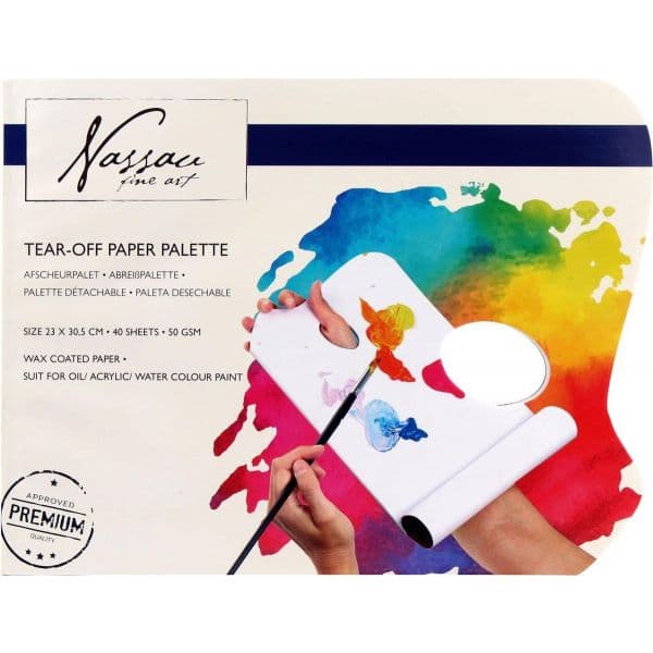 Nassau Paleta 40 Folhas 50g Enceradas Destacáveis 23x30cm