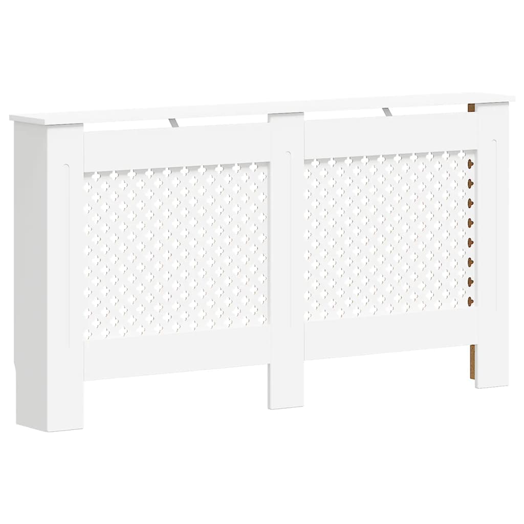 vidaXL Cobertura de radiador 152x19x81,5 cm MDF branco
