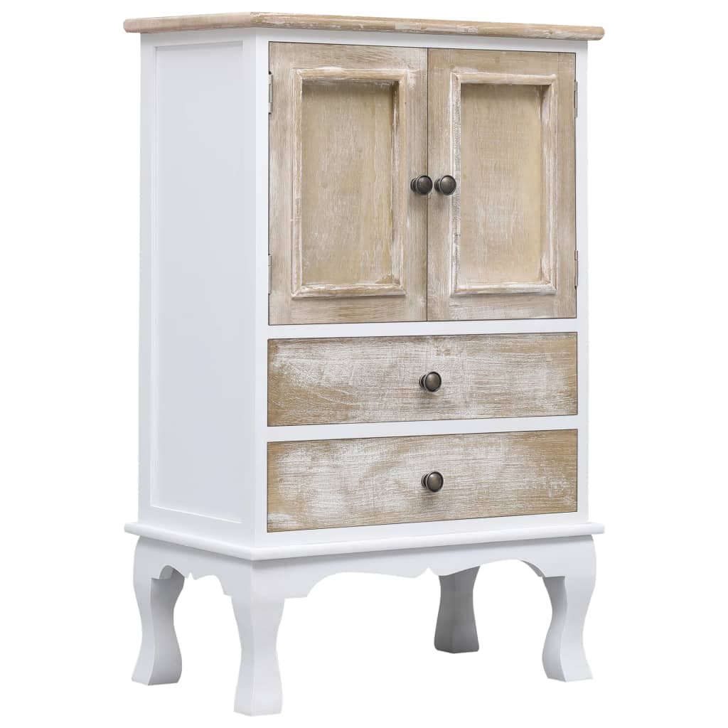 vidaXL Armário com gavetas 50x30x80 cm madeira branco