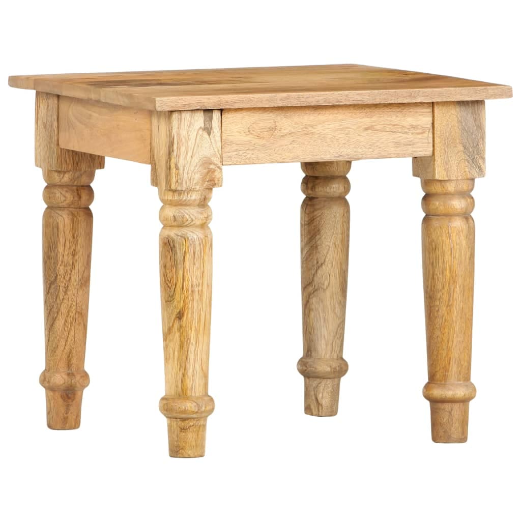 vidaXL Mesa de apoio 43x43x40 cm madeira de mangueira maciça