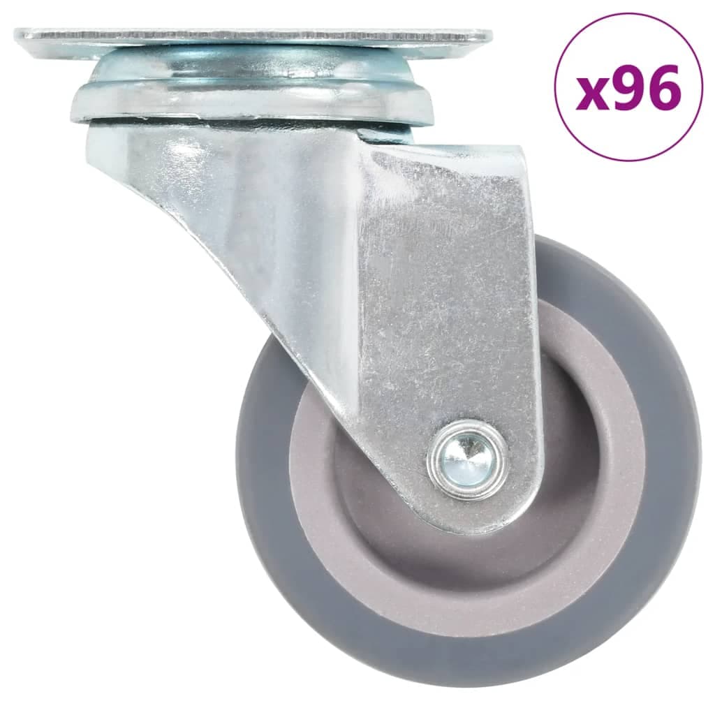 vidaXL 96 pcs rodas giratórias 50 mm