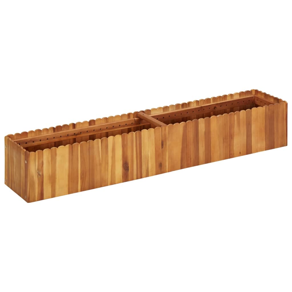 Vaso/floreira de Jardim 150x30x25 cm Madeira de Acácia Maciça - 45919