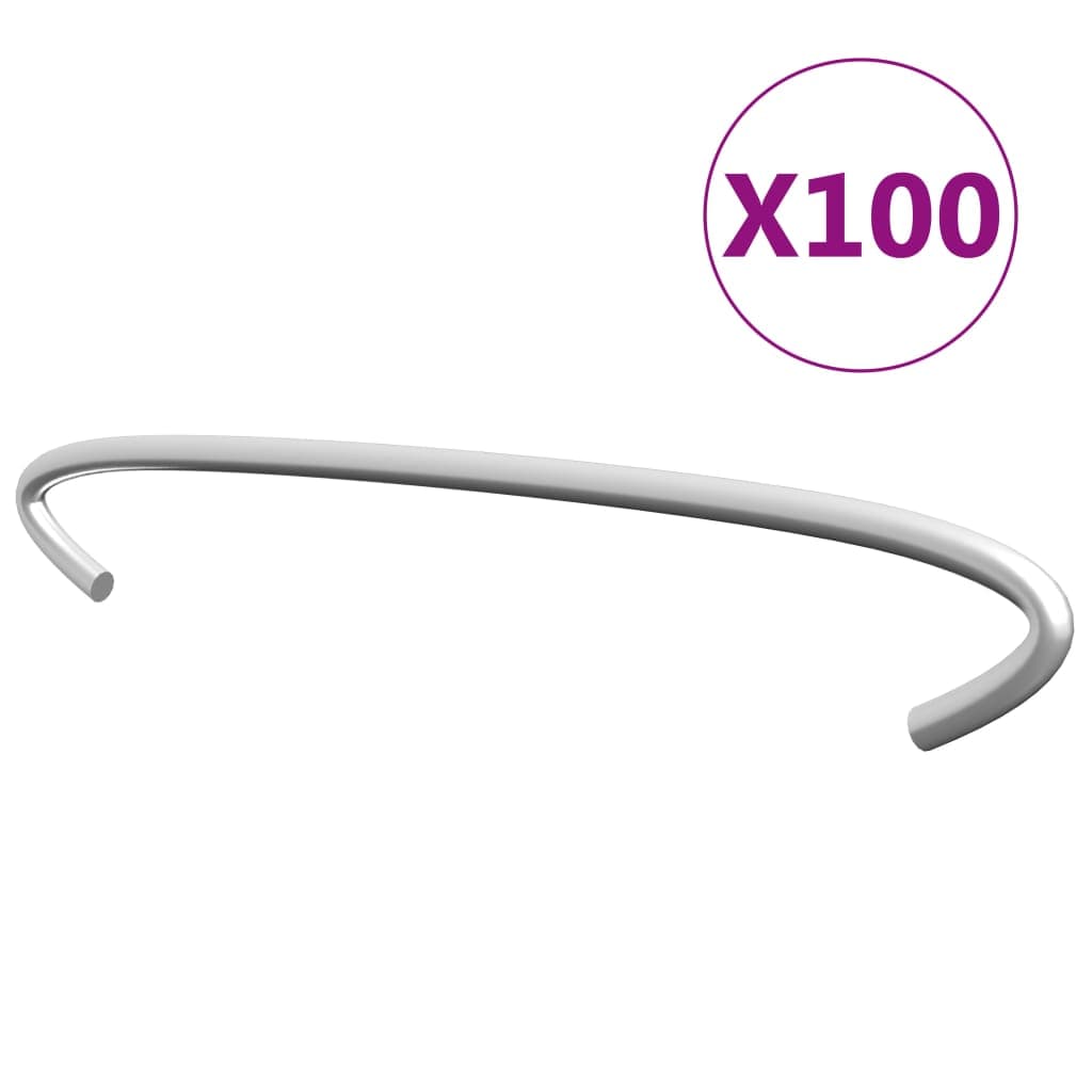 Ganchos para Gabiões 100 Pcs Aço Galvanizado 15 cm