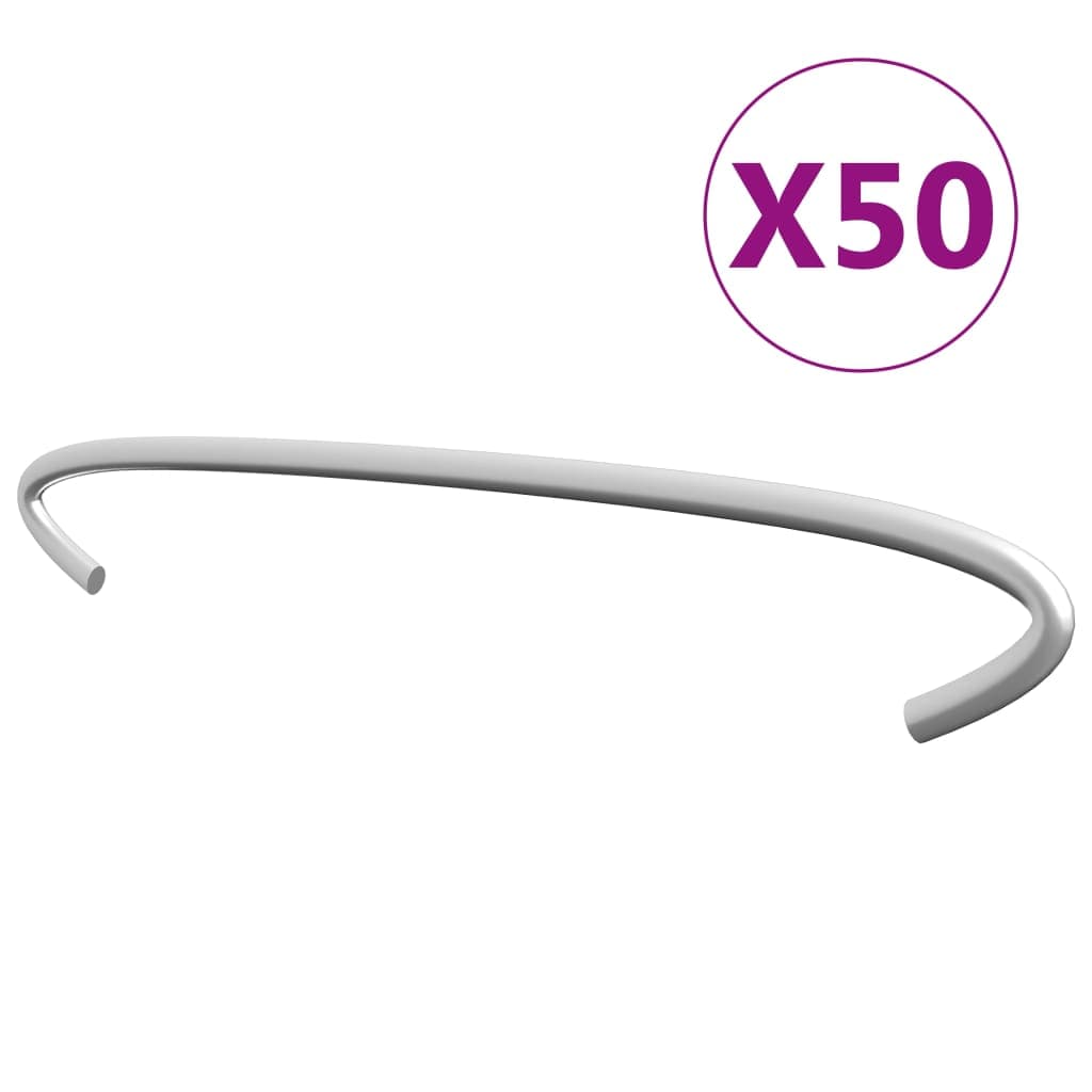 Ganchos para Gabiões 50 Pcs Aço Galvanizado 20 cm