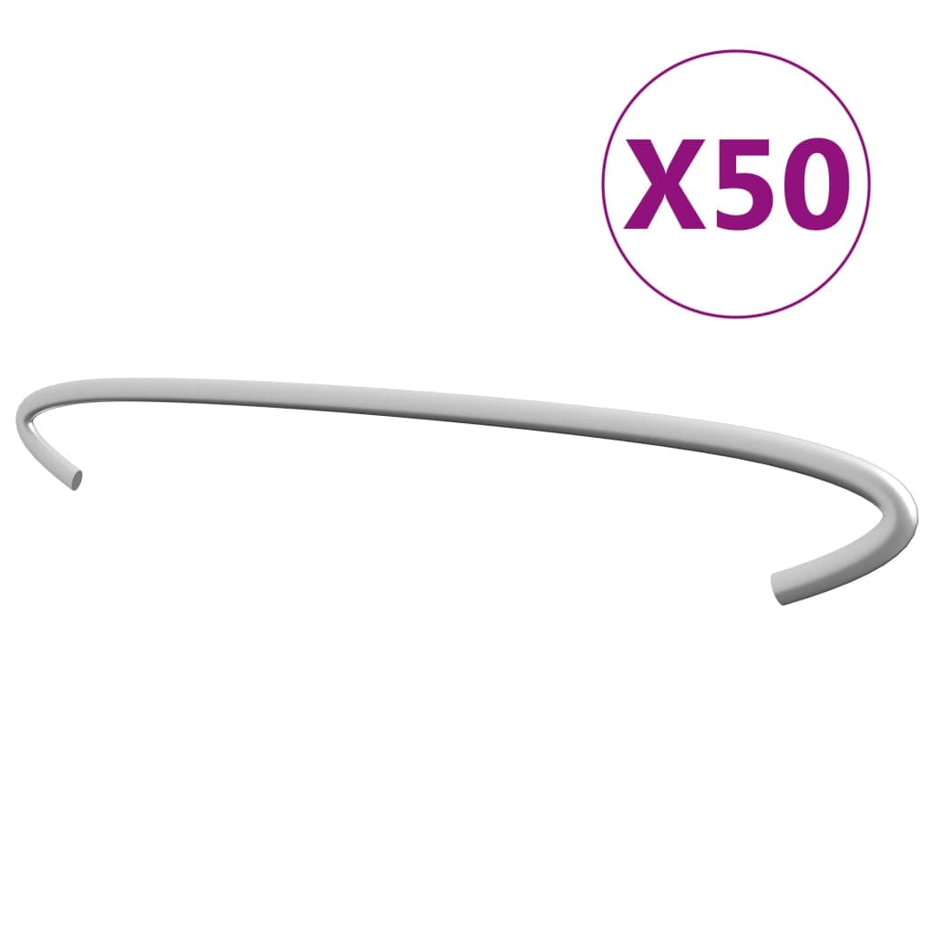 Ganchos para Gabiões 50 Pcs Aço Galvanizado 30 cm