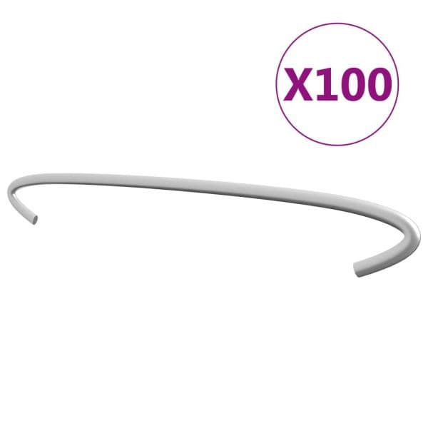 Ganchos para Gabiões 100 Pcs Aço Galvanizado 30 cm