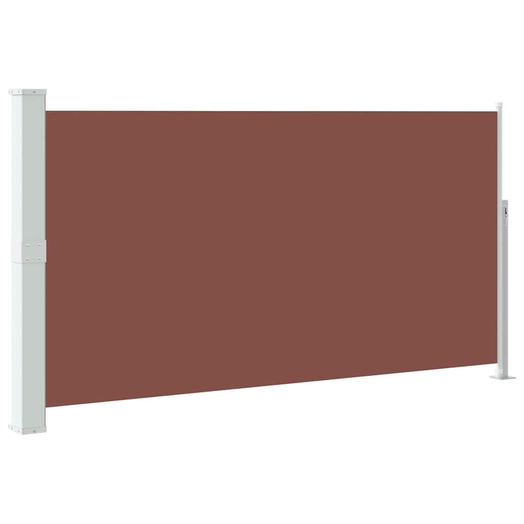 vidaXL Toldo Lateral Retrátil para Pátio 170x300 cm Castanho - 2167216056