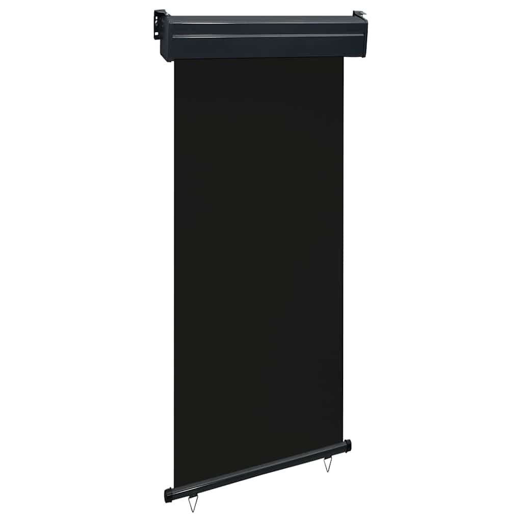 vidaXL Toldo Lateral para Varanda 100x250 cm Preto - 1559318130