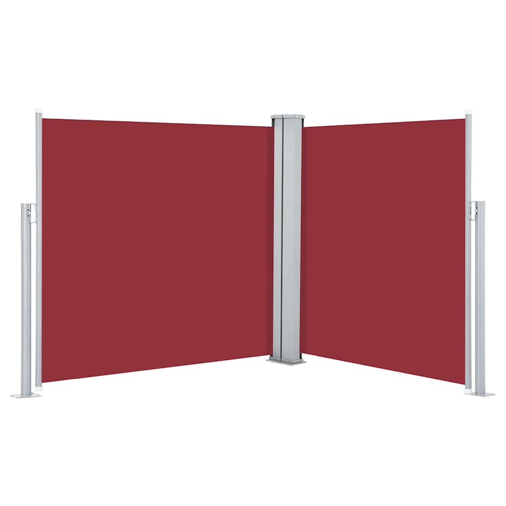 vidaXL Toldo lateral retrátil 120x600 cm vermelho