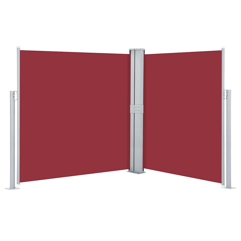 vidaXL Toldo Lateral Retrátil 140x600 cm Vermelho - 2941211390