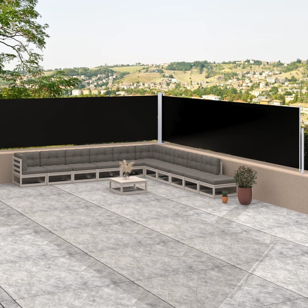 vidaXL Toldo lateral retrátil 100x1000 cm vermelho