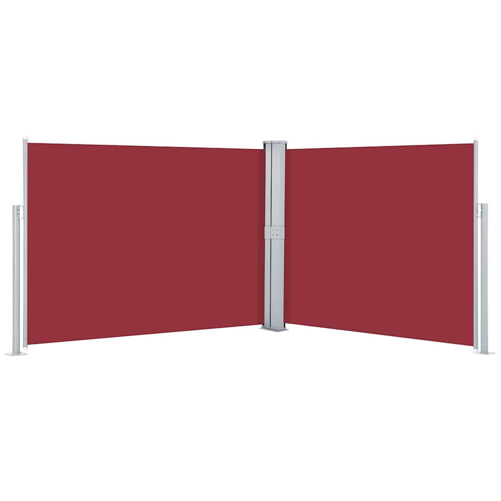 vidaXL Toldo lateral retrátil 140x1000 cm vermelho