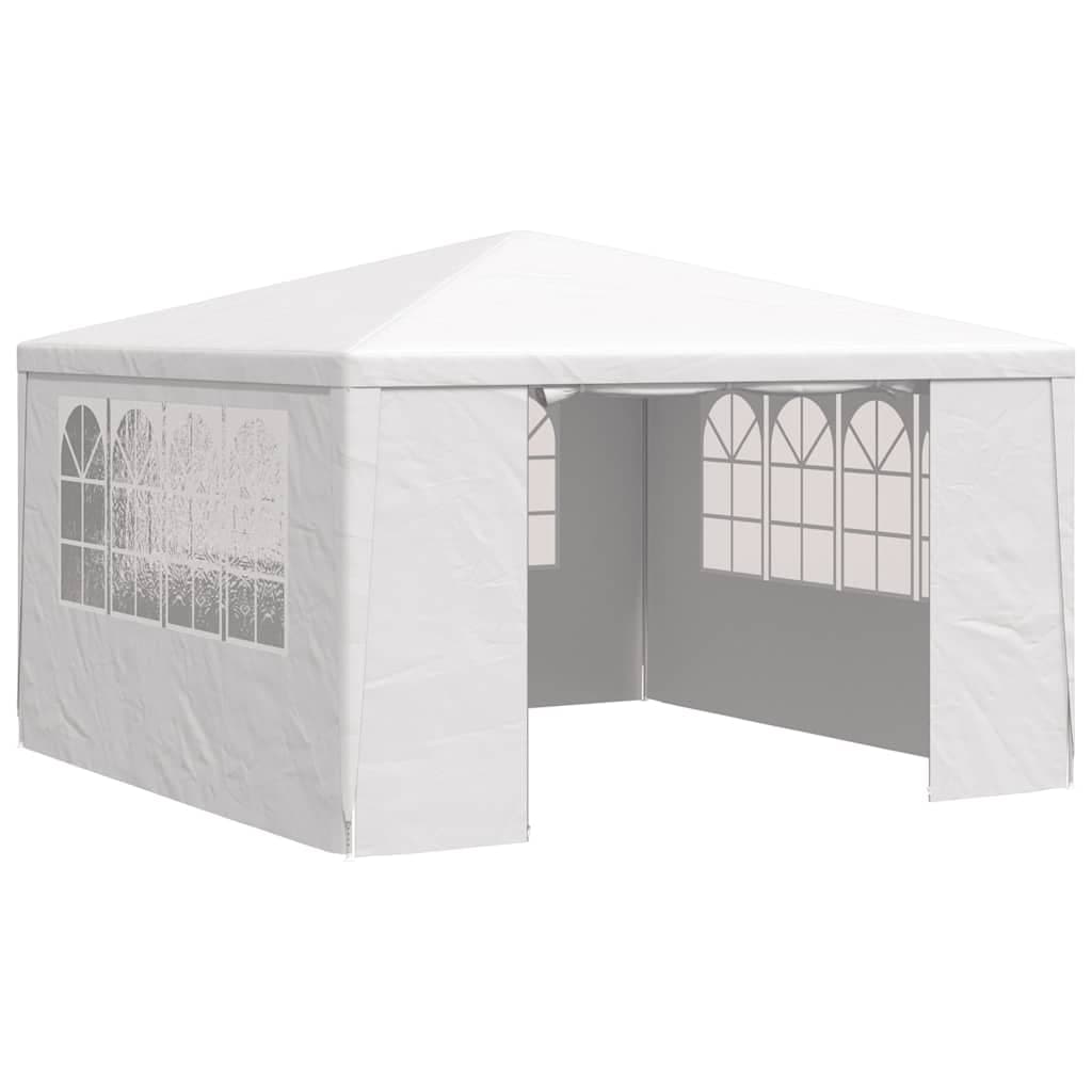 vidaXL Tenda festas profissional + paredes laterais 4x4m 90g/m² branco