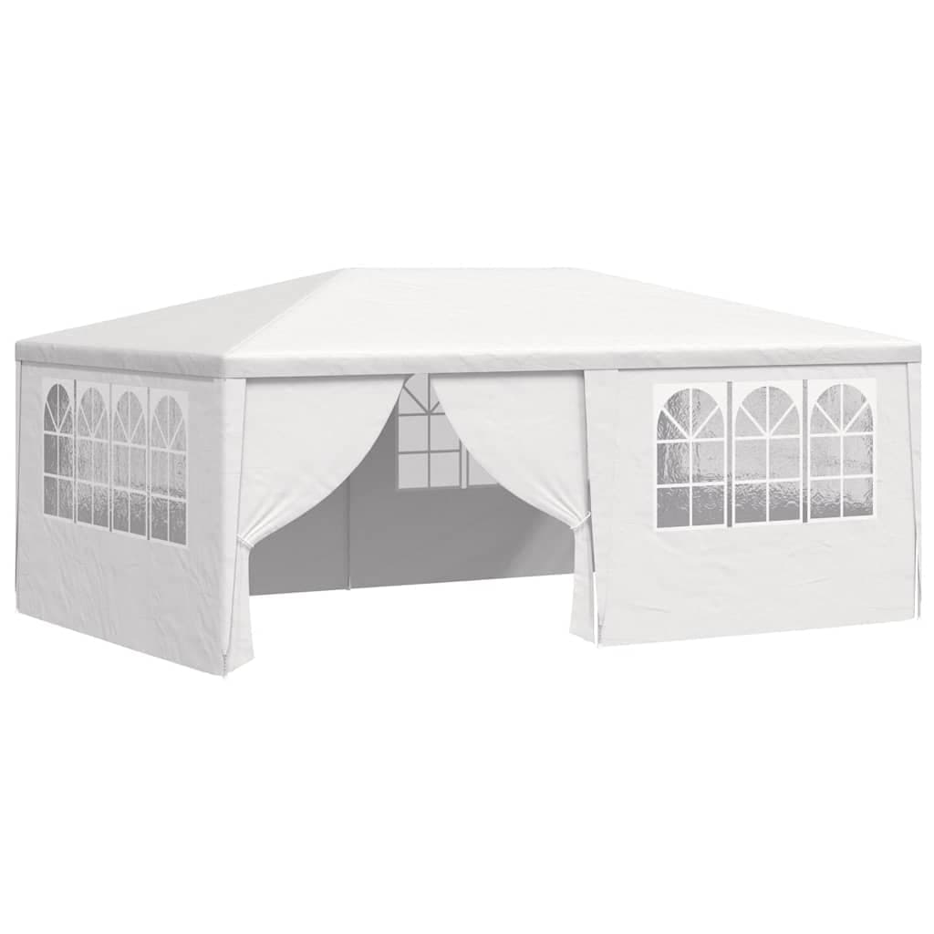 vidaXL Tenda festas profissional + paredes laterais 4x6m 90g/m² branco