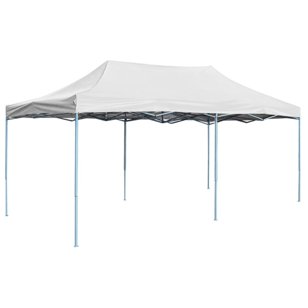 vidaXL Tenda dobrável profissional para festas 3x6 m aço branco
