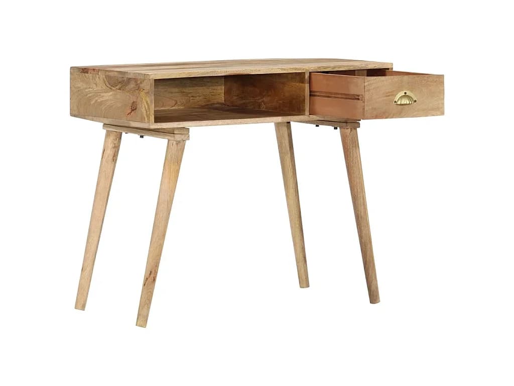 Mesa consola 90x45x75 cm madeira de mangueira maciça