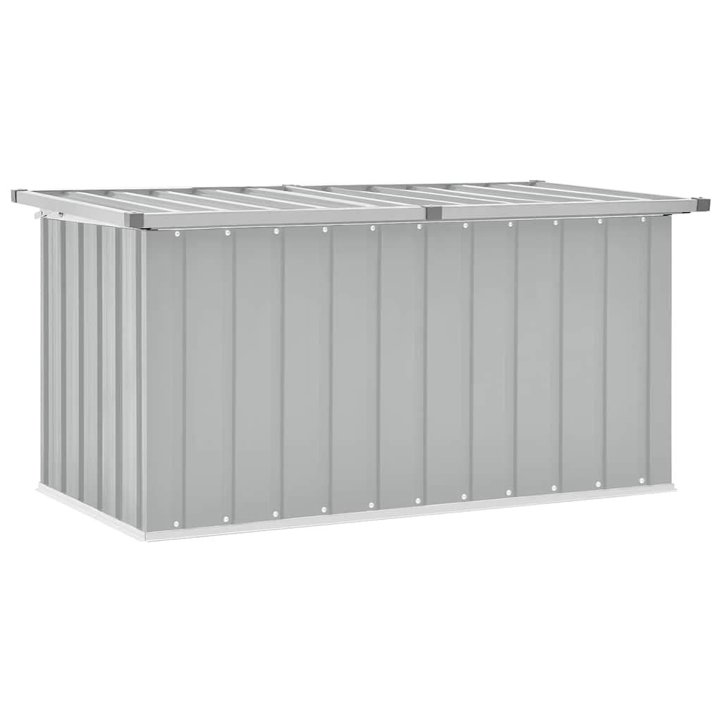 Caixa de Arrumação para Jardim 129x67x65 cm Cinzento - 46262