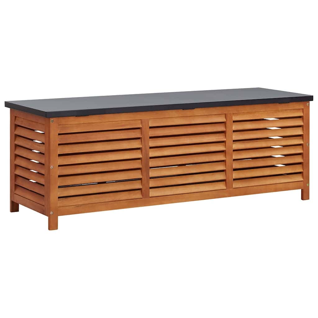 vidaXL Caixa arrumação p/ jardim 150x50x55 cm madeira eucalipto maciça