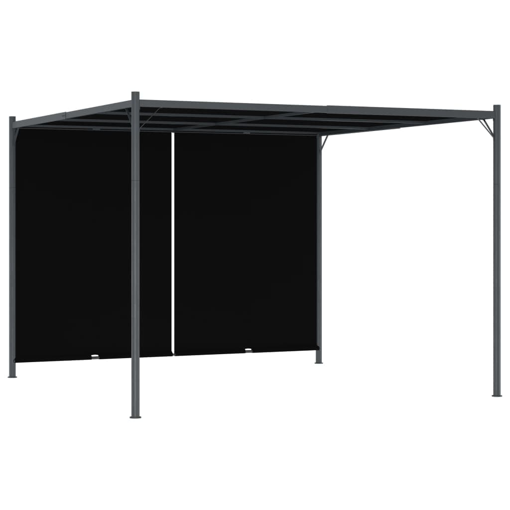 vidaXL Pérgola de Jardim com Teto Retrátil 3x3 M Antracite