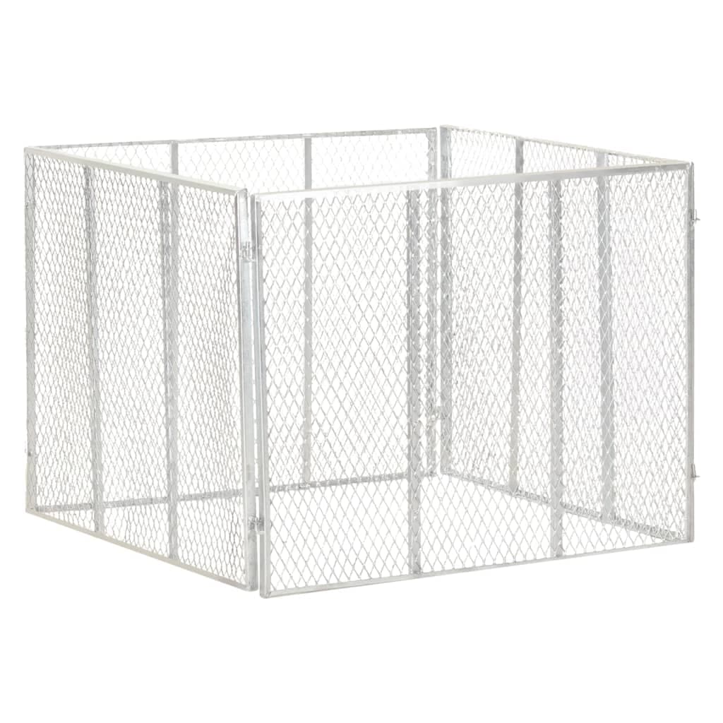 Compostor de Jardim 100x100x77 Cm Ferro Galvanizado - 146150