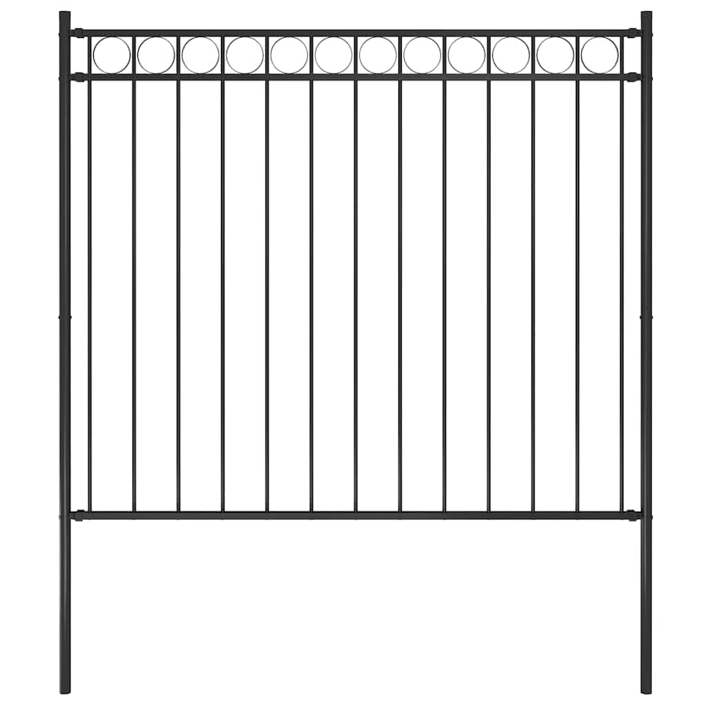 Cerca de Jardim 1,7x1,5 M Aço Preto - 146315