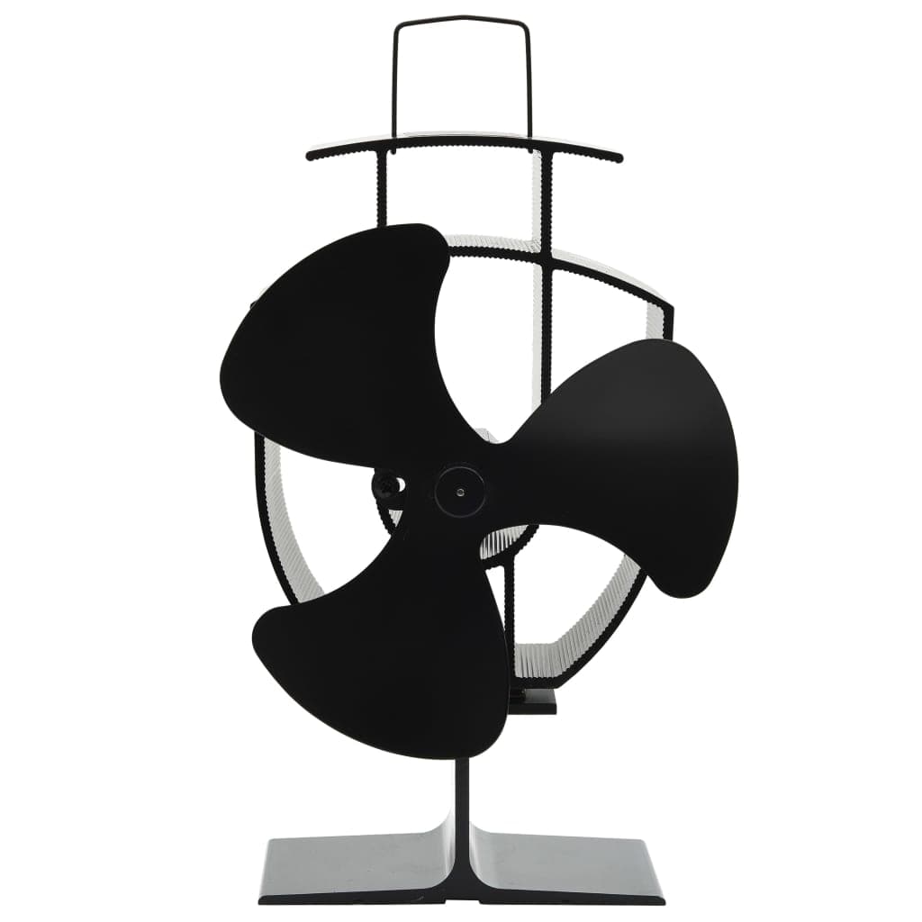 Ventilador de Fogão Alimentado a Calor 3 Lâminas Preto - 51236
