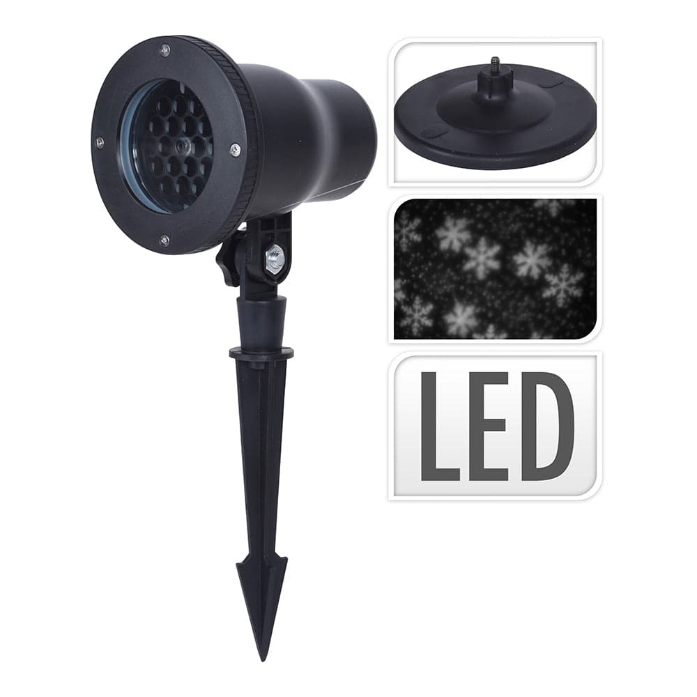 Ribrudi Projetor LED Efeito Tempestade de Neve Branco IP44