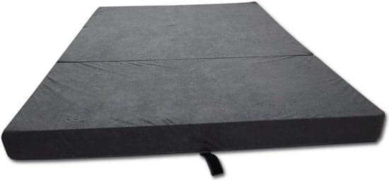Colchão dobrável 200x80x10 cm cinzento