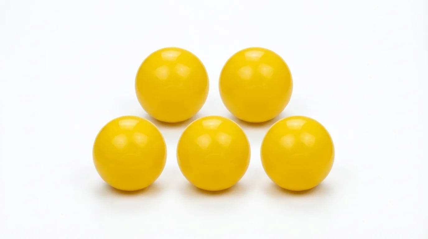 Bolas para piscina de bolas Ø70 mm conjunto 500 unidades amarelas