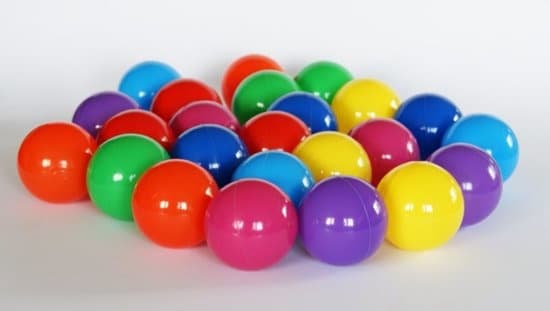 Bolas para piscina Ø7 cm conjunto 1000 unidades multicolor