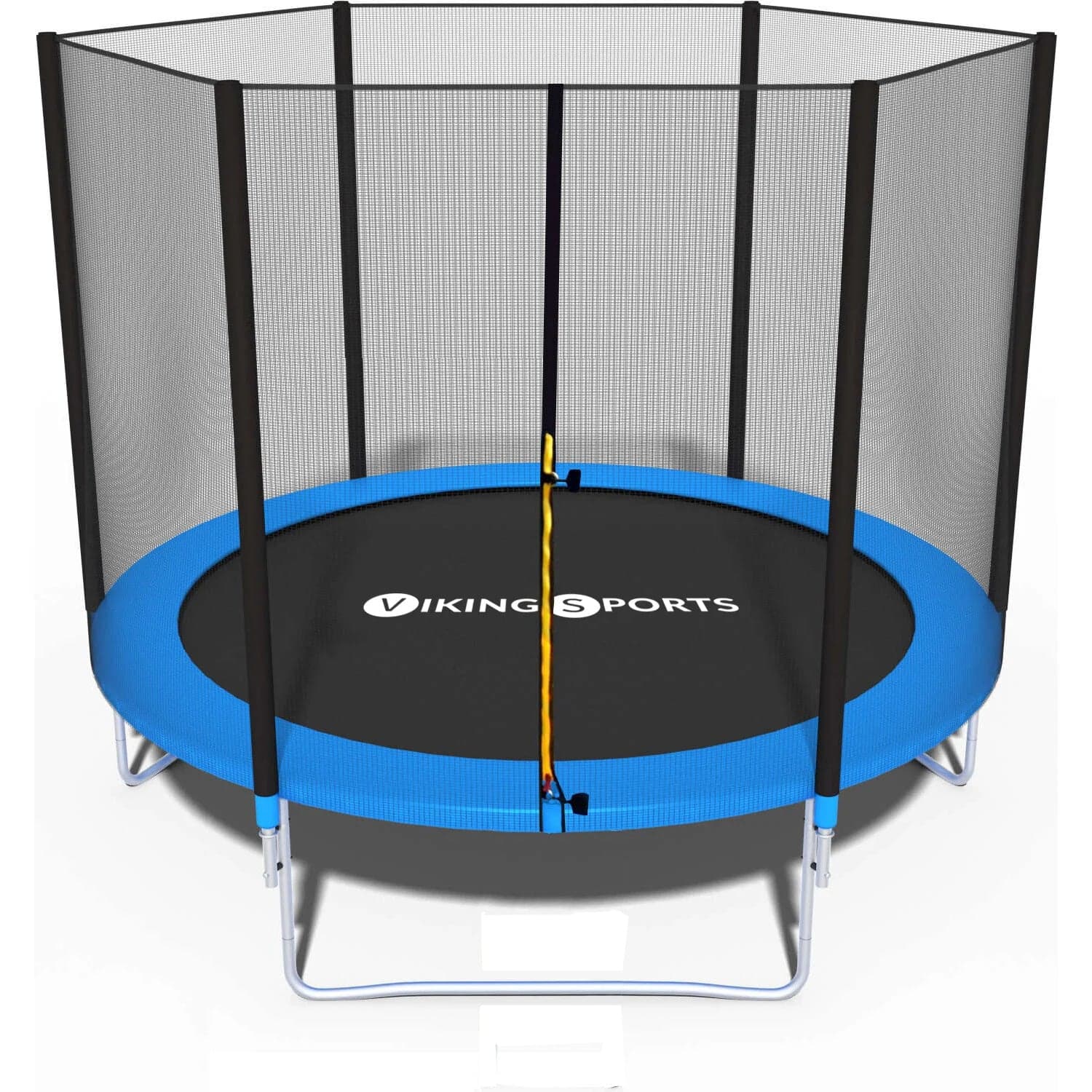 Trampolim Ø244 cm azul com rede até 120 kg
