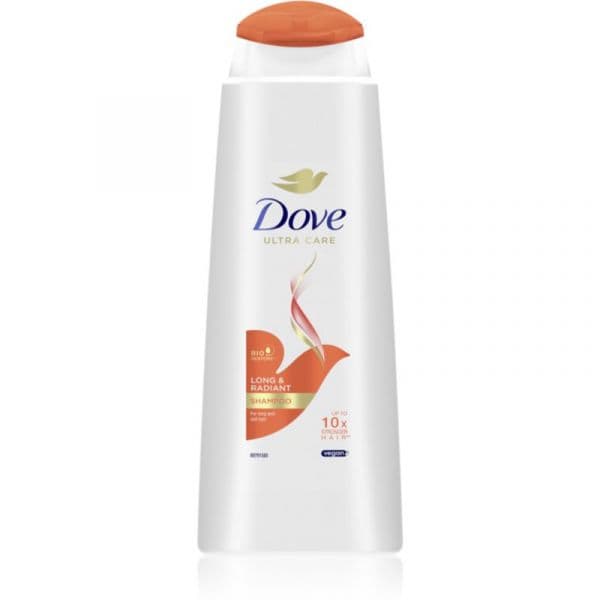 Dove Long & Radiant Shampoo para Cabelo Baço e sem Brilho 400 ml