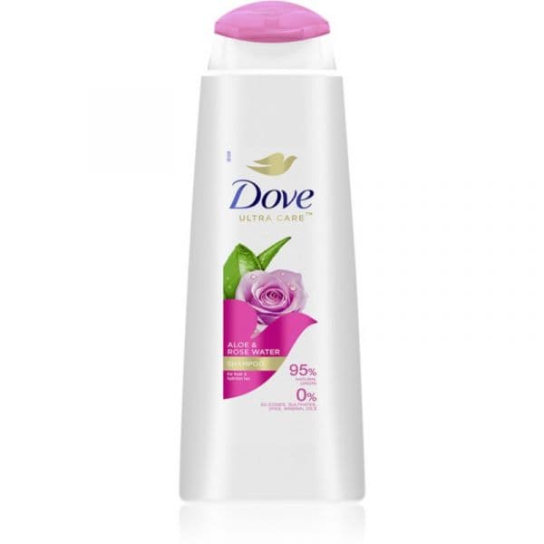 Dove Aloe & Rose Water Shampoo para Hidratação e Brilho 400 ml
