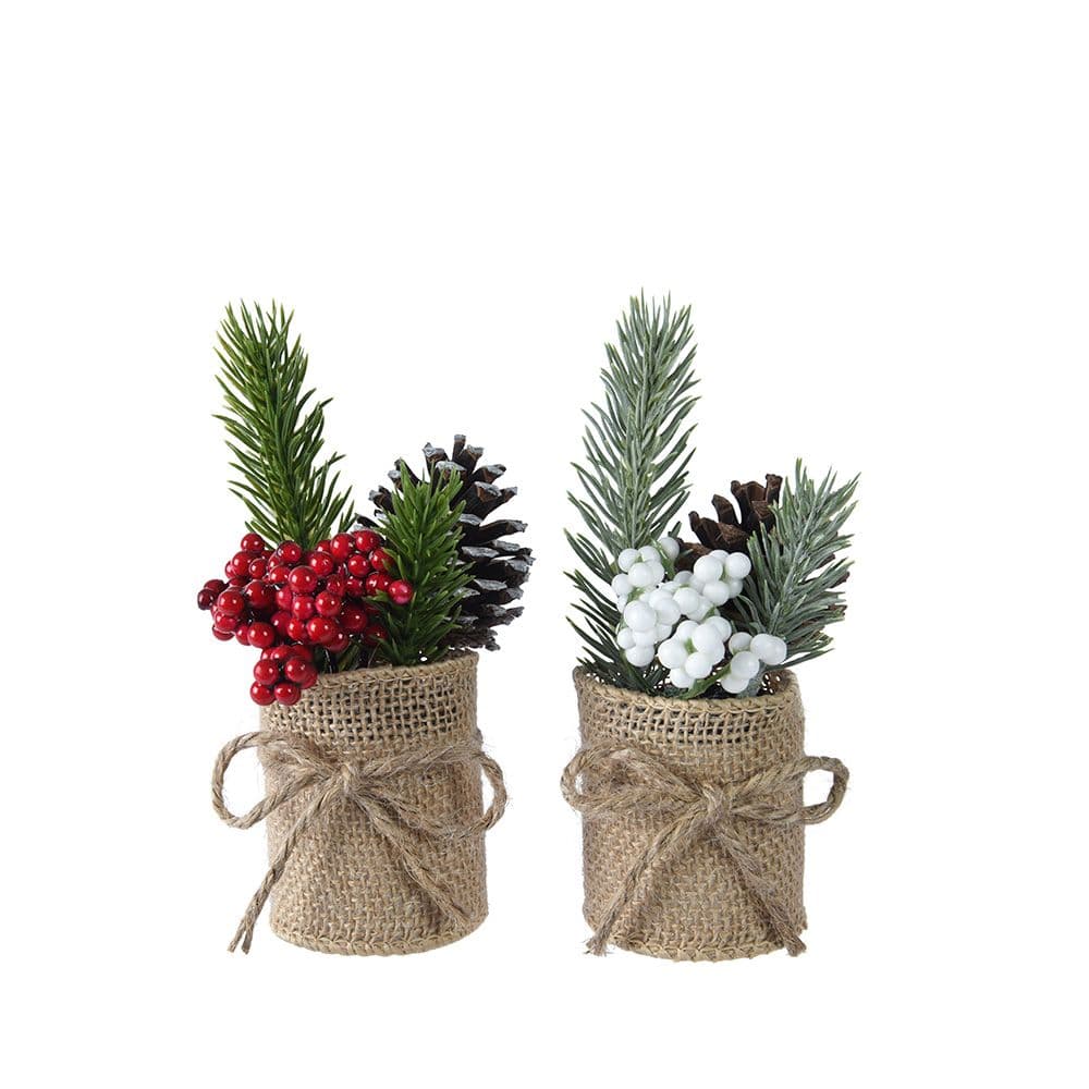 VASO DE JUTA PEQUEÑO, 2 MODELOS, Ø5X15CM. EVERLANDS
