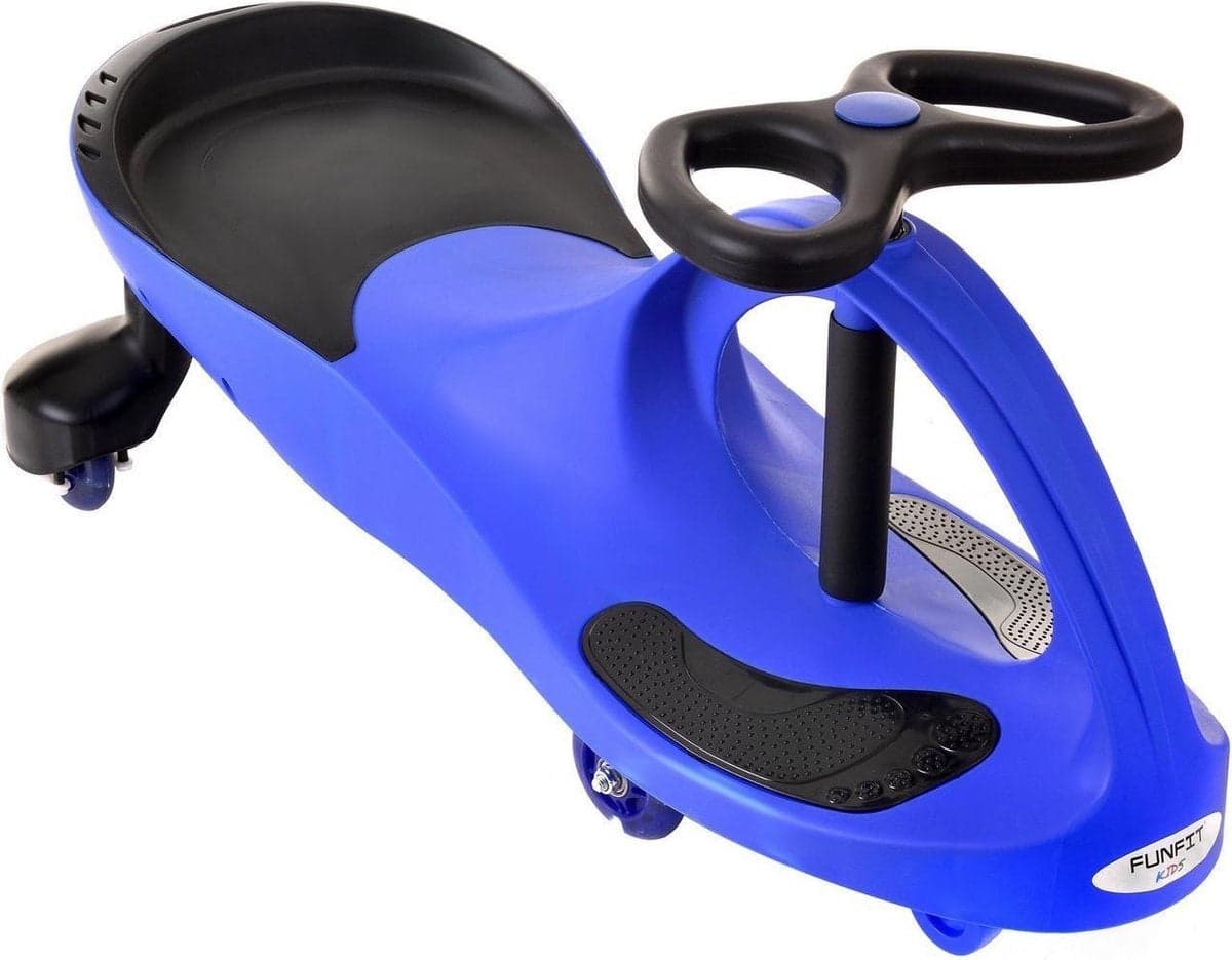 Carrinho infantil wiggle com rodas LED azul