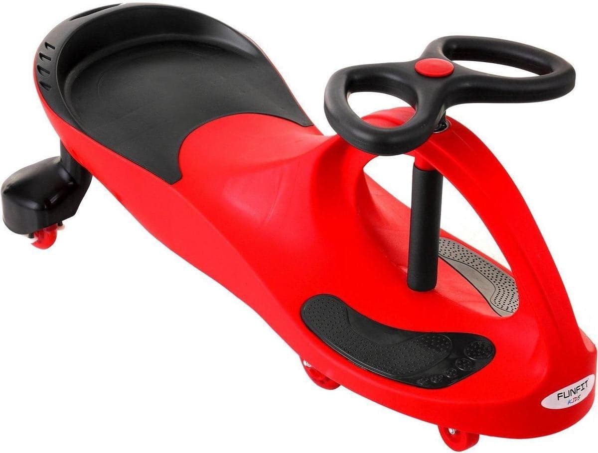 Carrinho infantil wiggle com rodas LED vermelho