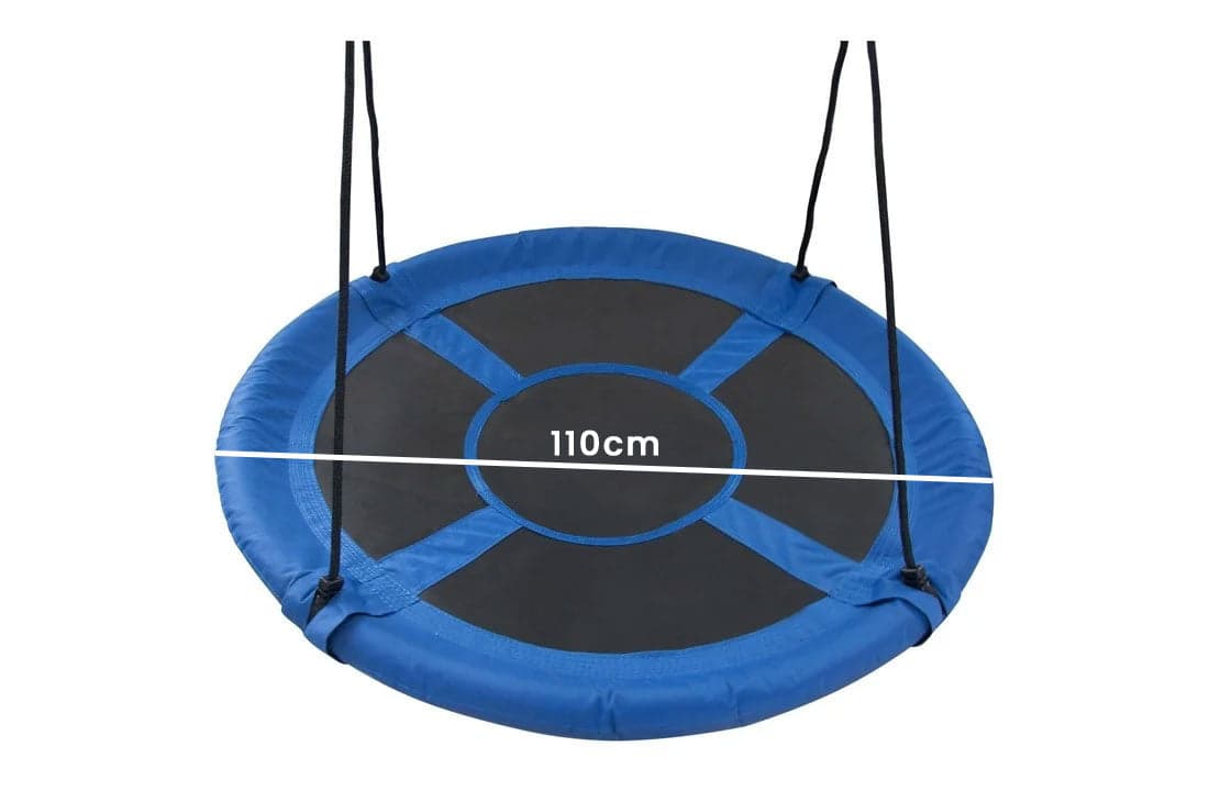 Baloiço tipo ninho 110 cm azul até 150 kg