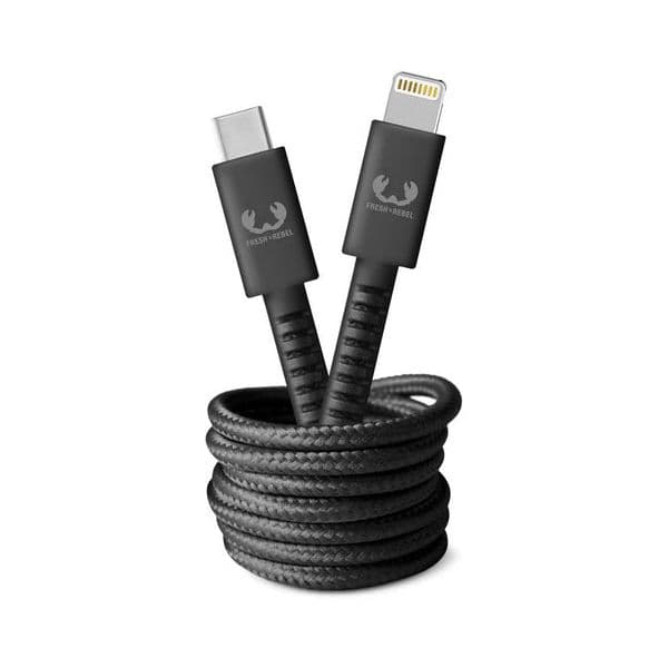 Cabo de Dados Fresh 'n Rebel Fabriq USB-C / Lightning 2m Cinzento - 39831714693195