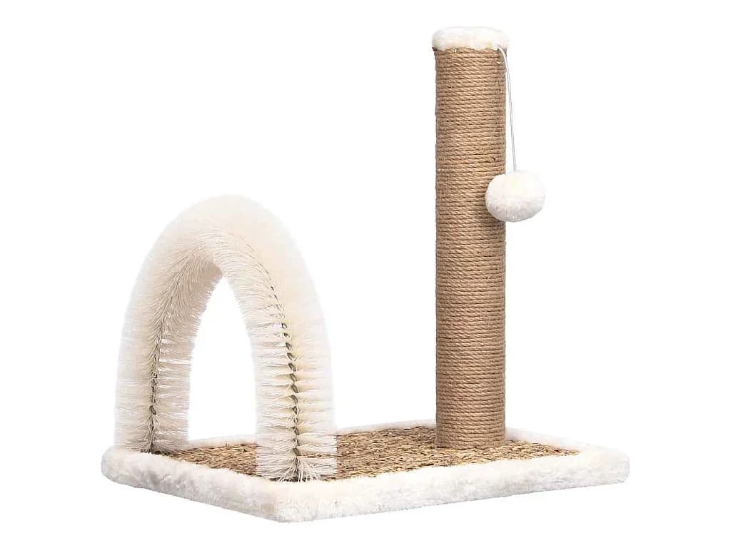 Árvore para Gatos com Arco Estilo Escova e Poste Arranhador - 170971