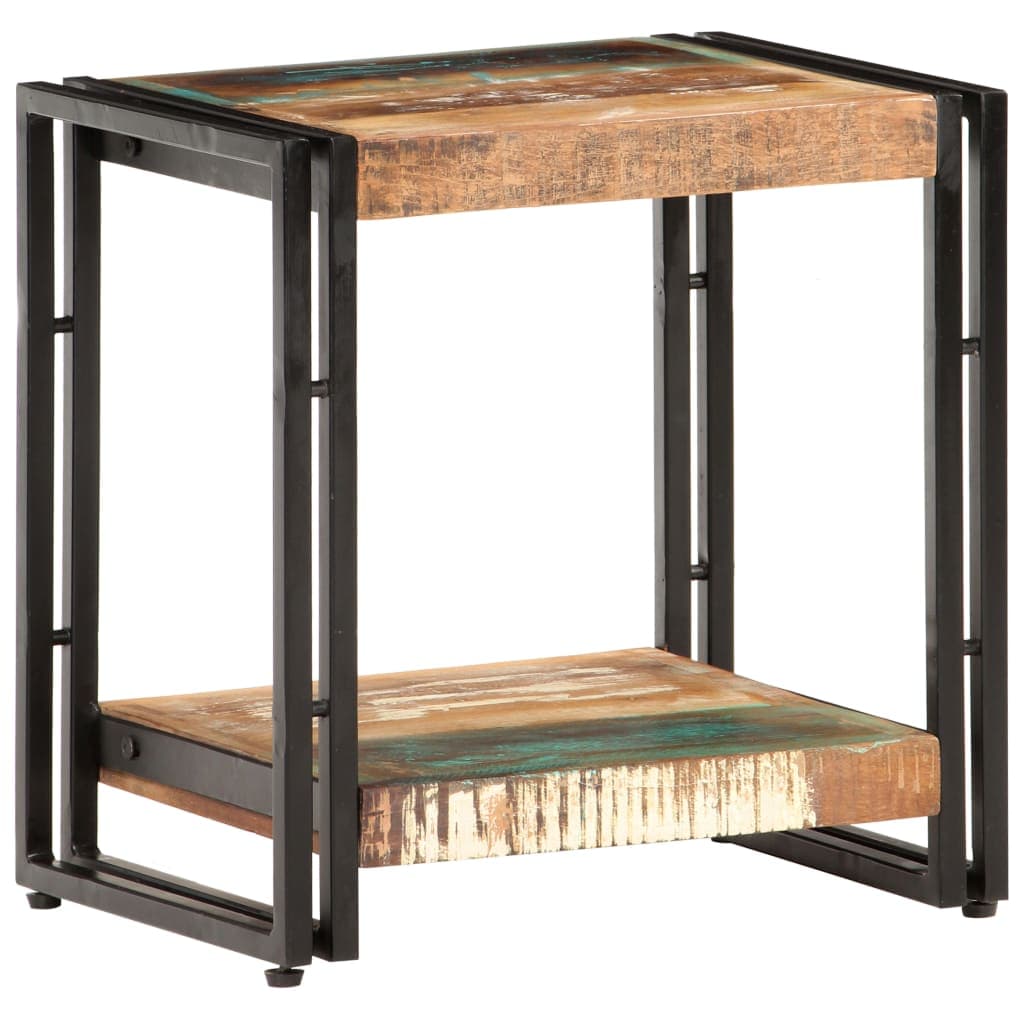 vidaXL Mesa de apoio 40x30x40 cm madeira recuperada maciça
