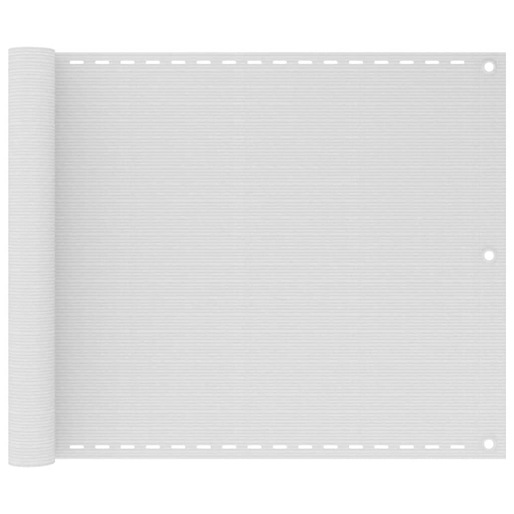 vidaXL Tela de varanda 75x300 cm PEAD branco