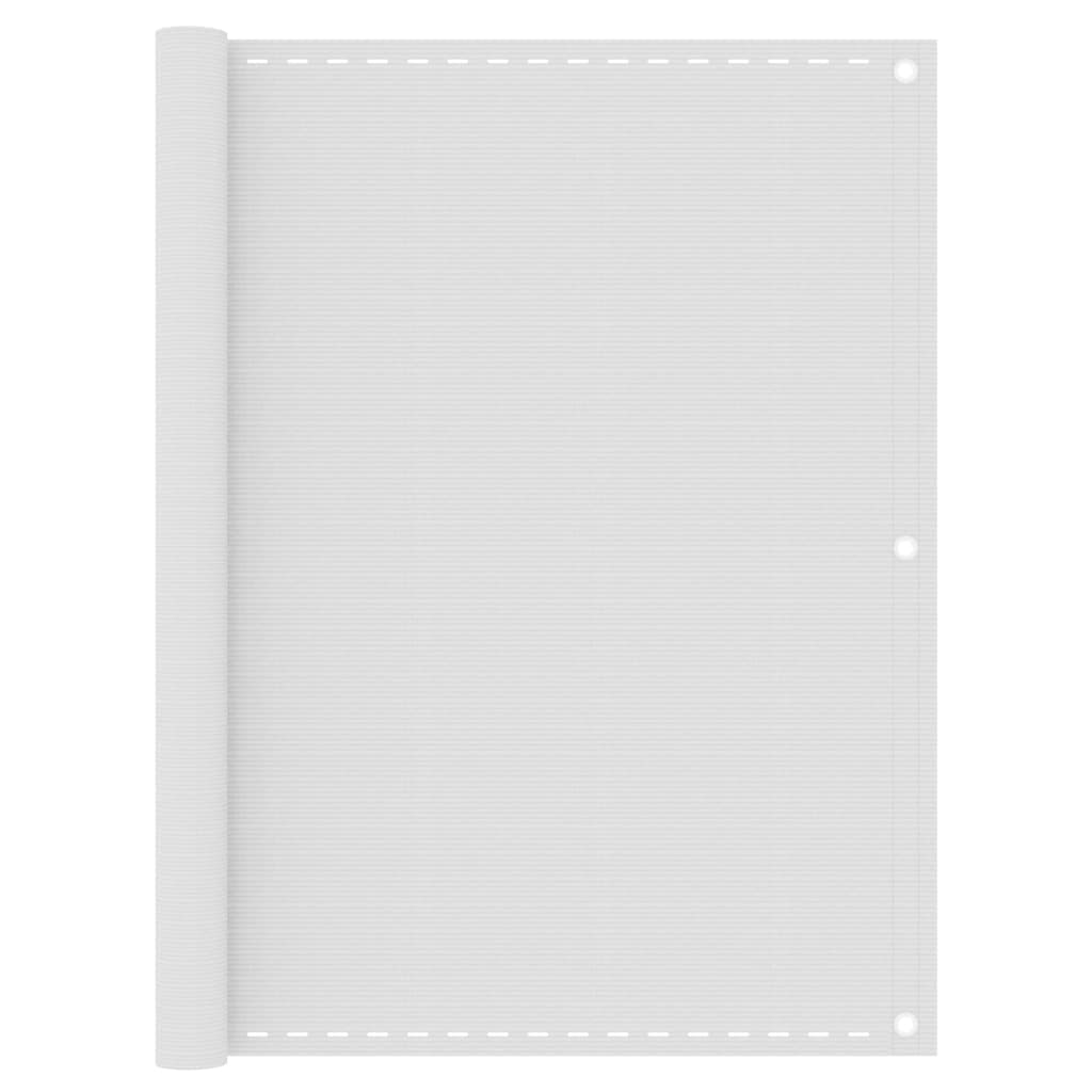 vidaXL Tela de varanda 120x400 cm PEAD branco