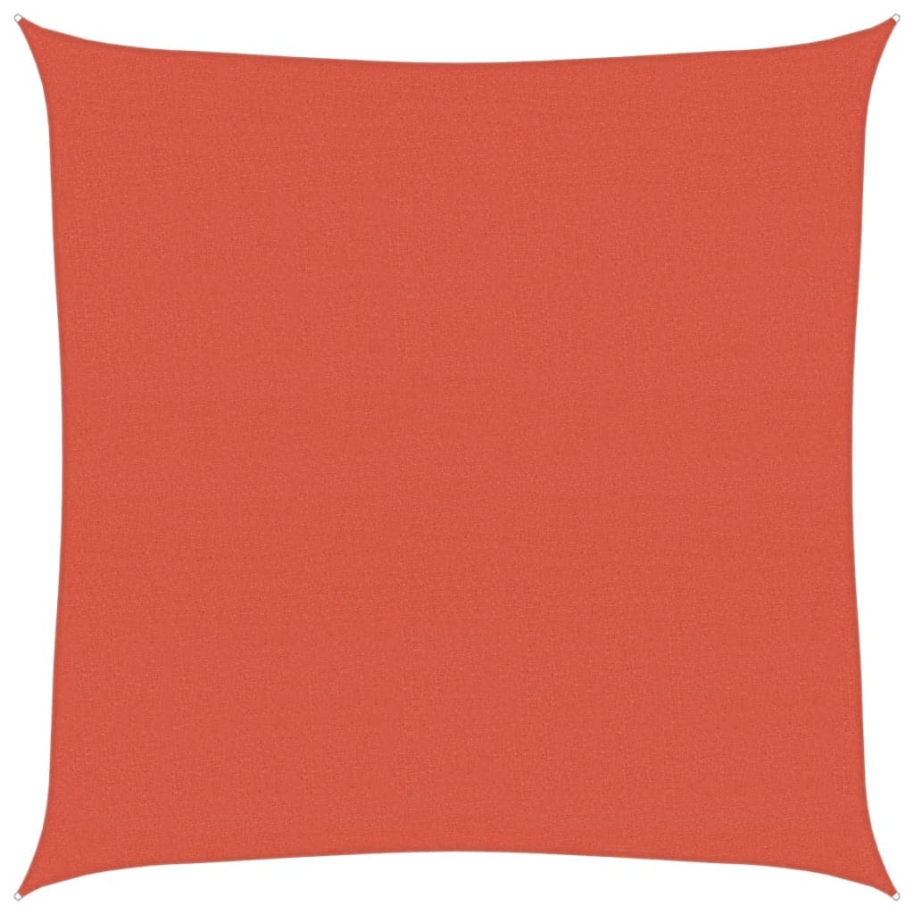 vidaXL Para-sol estilo vela quadrado 160 g/m² 4,5x4,5m PEAD terracotta