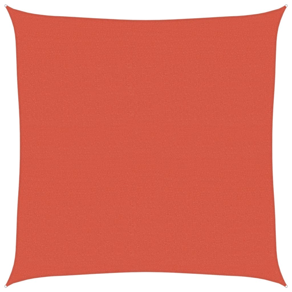 vidaXL Para-sol estilo vela 160 g/m² 5x5 m PEAD terracota