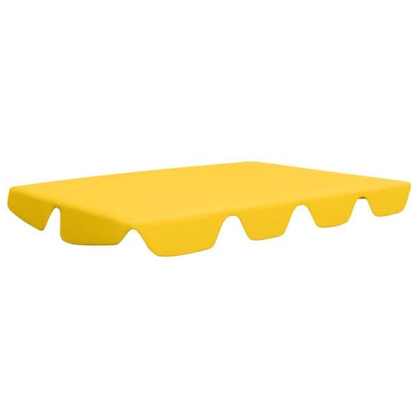 vidaXL Toldo Suplente para Baloiço de Jardim 150/130x105/70 cm Amarelo - 1252627953