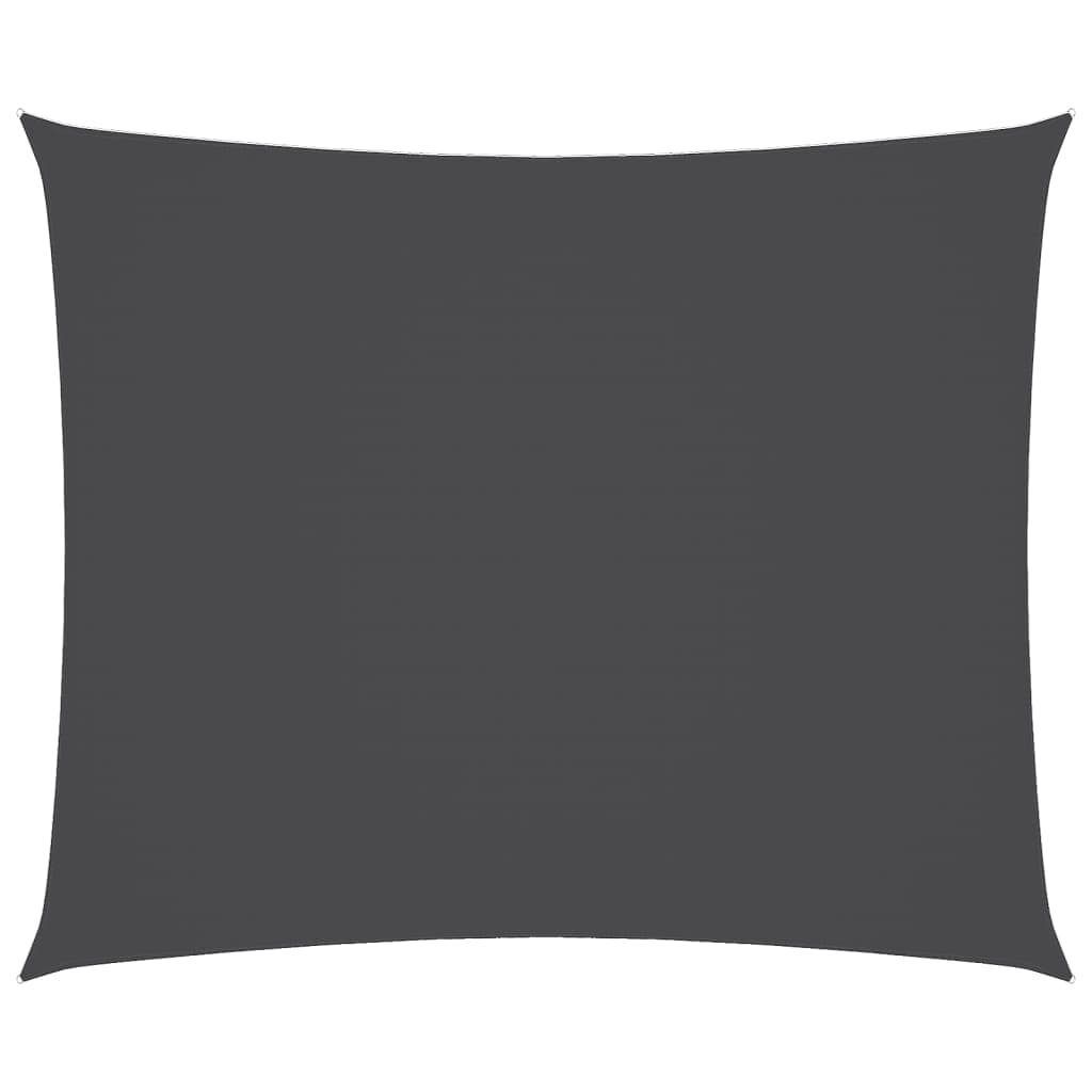 vidaXL Para-sol Estilo Vela Tecido Oxford Retangular 5x6 M Antracite - 2663850910